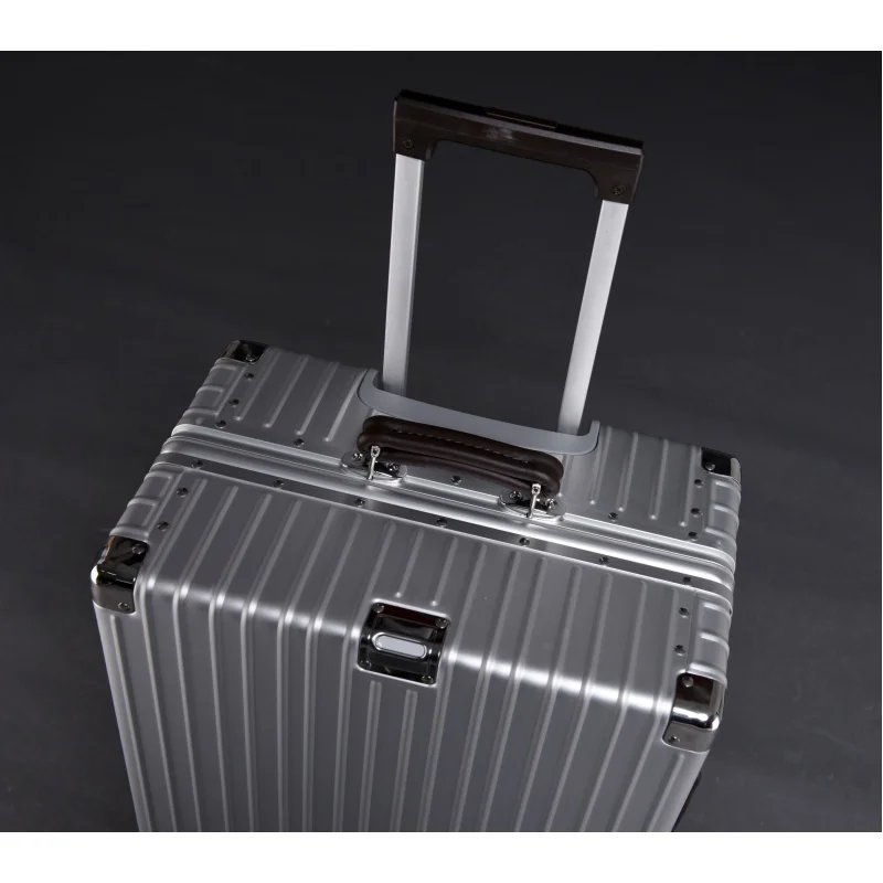 100%Aluminum Magnesium Suitcases  Luggage Female Boarding Trolley Case Password 20-Inch Travel with Wheels Free Shipping