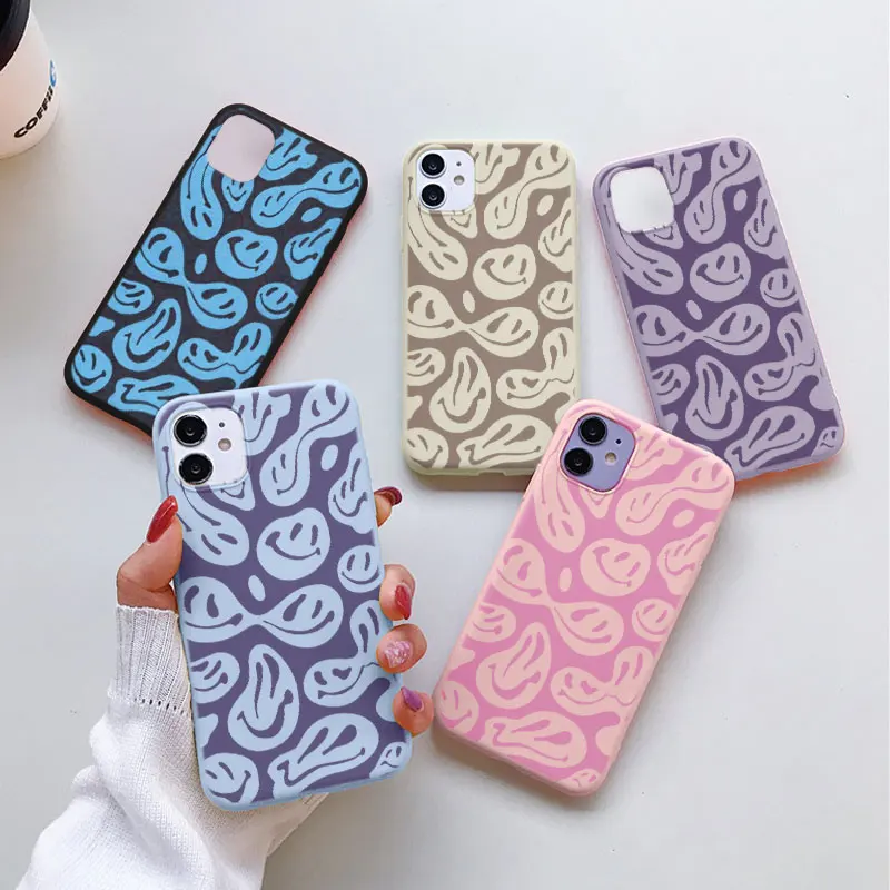 

For Samsung Galaxy S20 FE S21 Ultra S8 S10 A20E Plus A32 A31 A22 A72 A52 A51 A50 A40 A71 A10 M32 A12 M31 A21S Funny Smiley Case