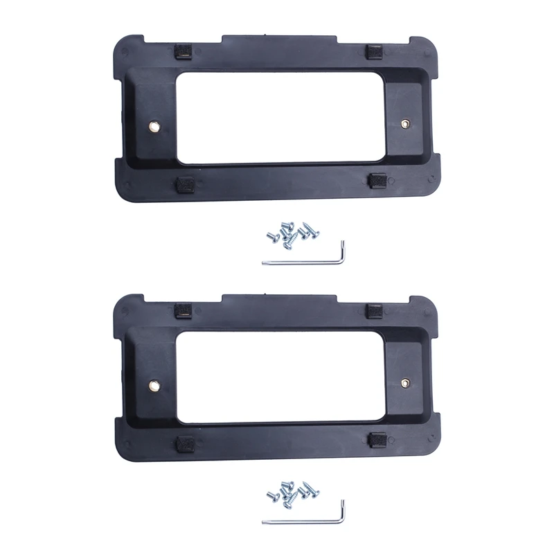 

2X Rear Bumper License Plate Bracket Mount Frame Tag Holder Base With Screws & Wrench Compatible For Bmw 1/2/3/4 Series