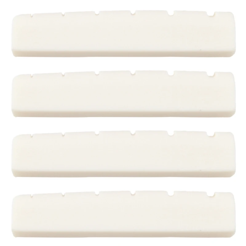 

4X Guitar Guitar Bridge Ivory Bone Bone Nut Saddle Acoustic Bridge Saddle
