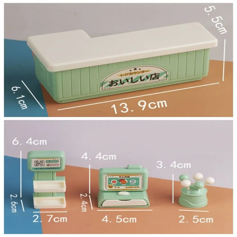 Кассовый аппарат миниатюрный Кассир для кукольного домика проверка