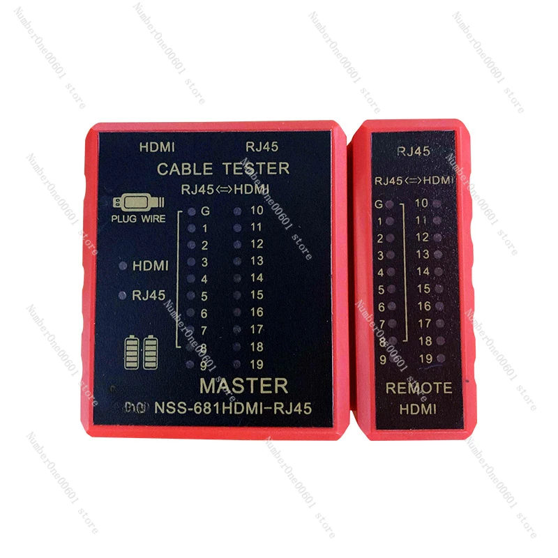 RJ45 Hundred Megabit POE Тестер против ожогов Измеритель проводов HDMI Цифровой кабель