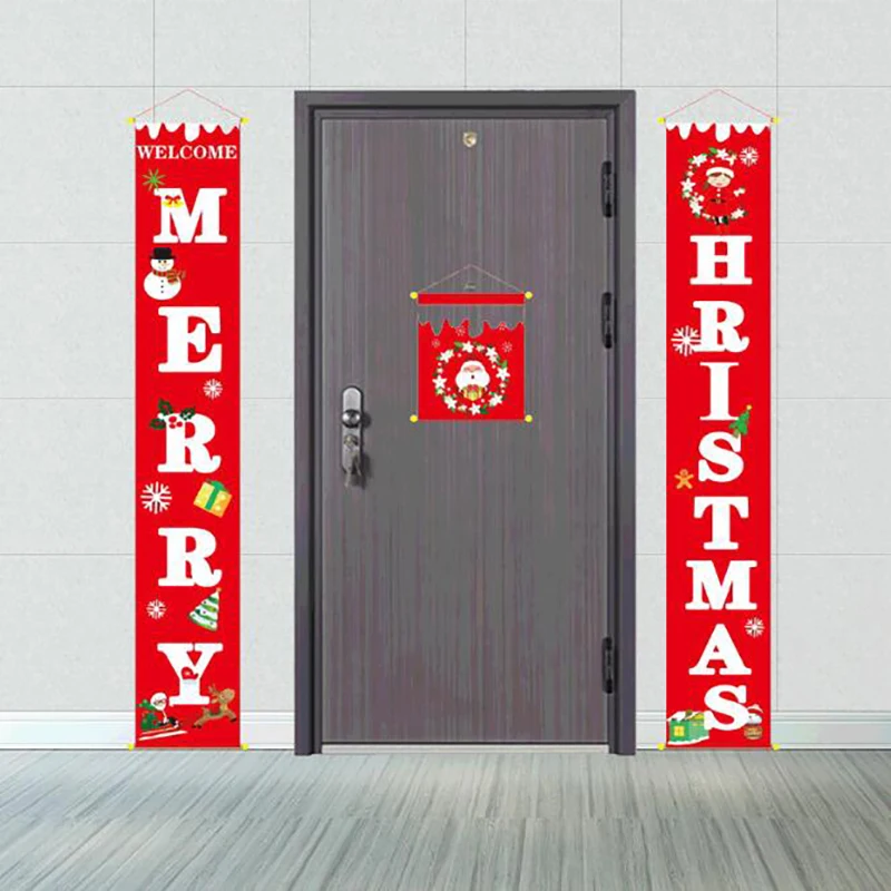 

Фотообои с надписью "Merry Christmas" для крыльца, подвесные украшения для дома, новый год, Рождество 2022