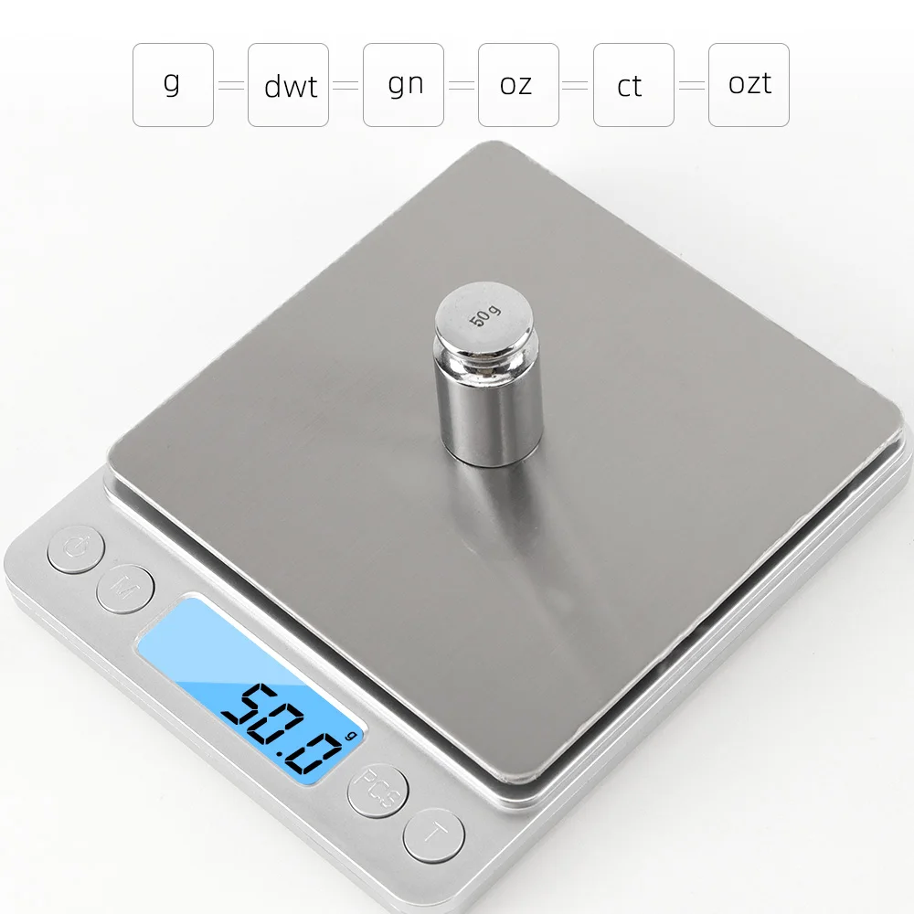 

0.01g Jewelry Food 3kg/500g Weighing Digital For Electronic Scales Diet Measuring Balance Kitchen Postal Scale Precision