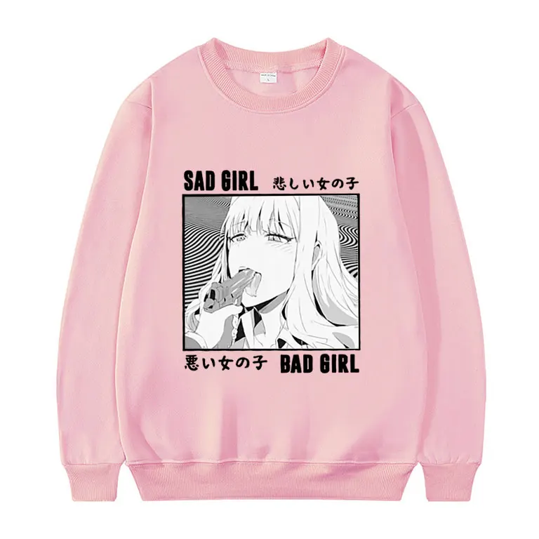 Anime Hentai Waifu Lewd Sexy Senpai Love Ahegao Otaku Vaporwave Sweatshirt Spring 2022 Men Women Fashion Loose Pullover |