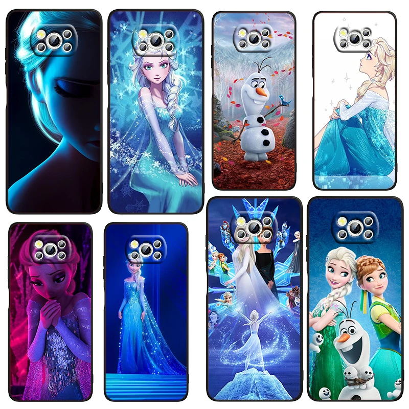 

Disney Frozen Queen Phone Case For Xiaomi Civi Mi Poco X4 X3 NFC F4 F3 GT M4 M3 M2 X2 F2 Pro C3 4G 5G Black TPU Fundas