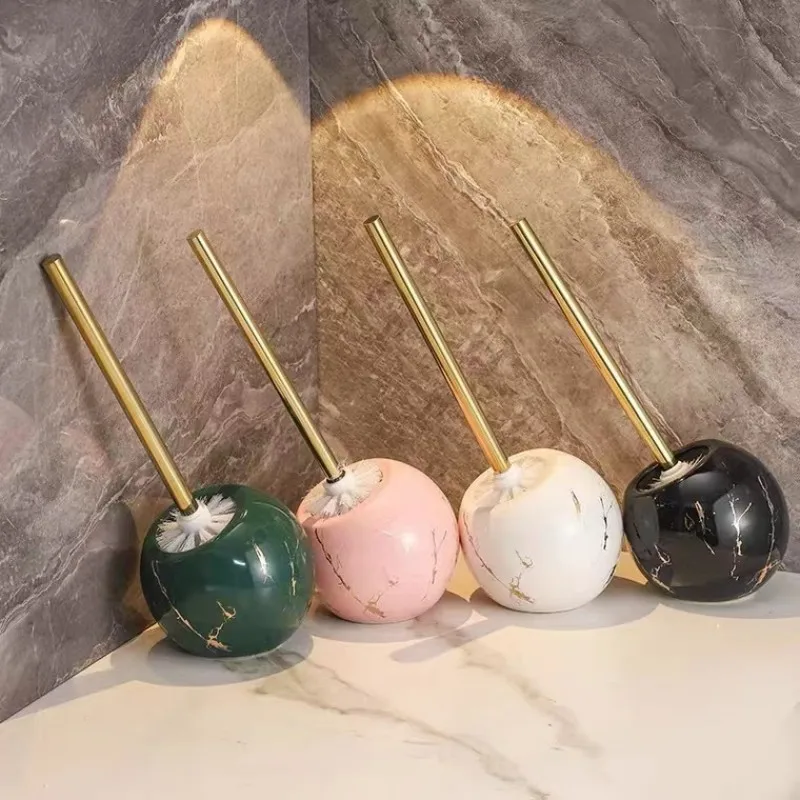 

Household Cleaning Tool Toilet Brush Ceramic Marble Base Cleaning Brush Holder Bathroom Accessories Cleaning Tool Toilet Brush