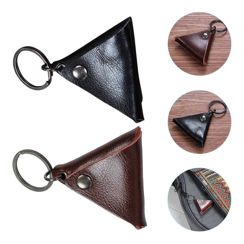 

2pcs Practical Guitar Picks Cases Keychains Guitar Picks Holder for Outdoors
