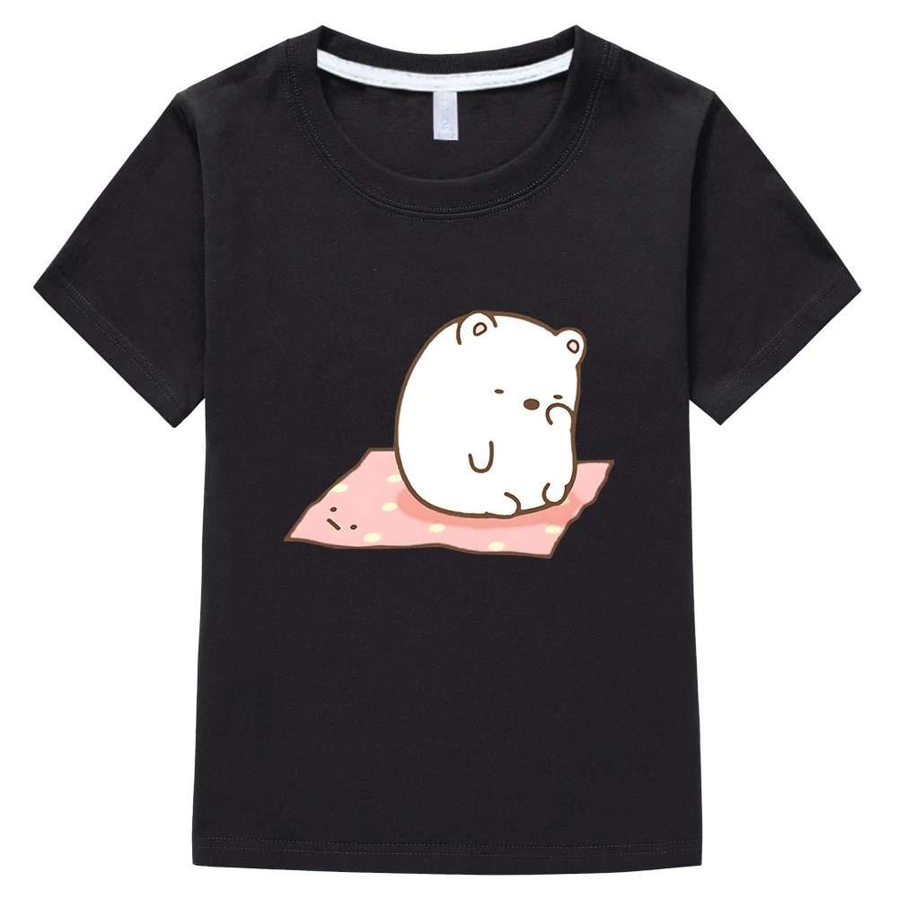 

Kids Sumikko Gurashi T-shirts Summer Clothes Children Cartoon Print T Shirts Boys Girls Teens Tshirts Anime Tee Tops 100% cotton