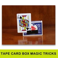 card into out the box magic tricks tape card box magic props illusions close up street magic gimmick mentalism puzzle toy
