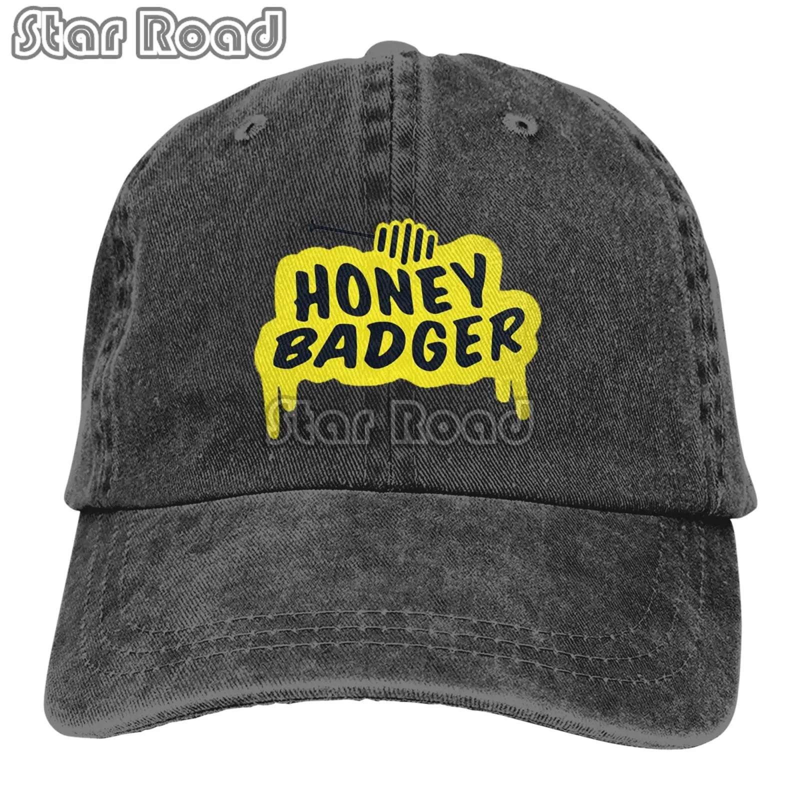 

Adjustable Solid Color Baseball Cap Honey Badger Classic Washed Cotton Daniel Ricciardo F1 Sports Woman Hat