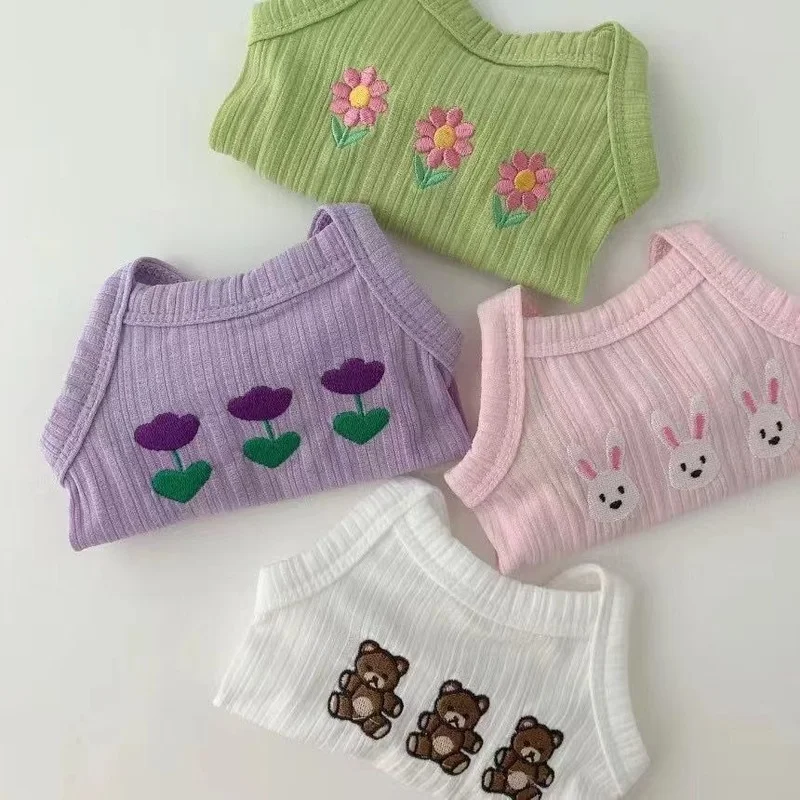 

Vest for Dogs Clothing Pet Dog Clothes Tulip Suspender Cat Small Bear Rabbit Print Cute Thin Summer Chihuahua Pet Products 2022