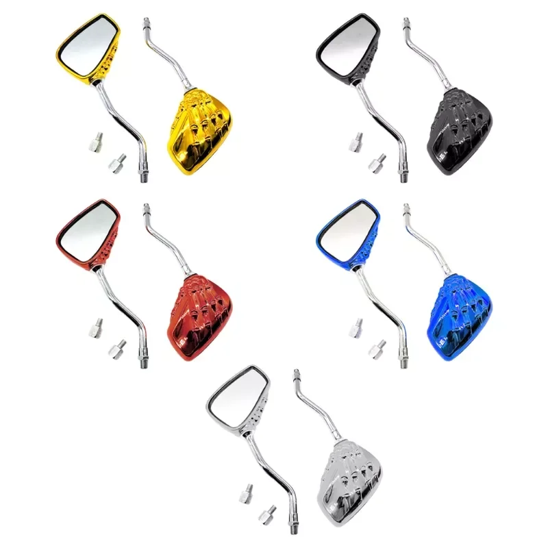 

Rearview Mirror Wide Visual Diameter 2Pcs Parking Mirror Handlebar Rear Mirrors Portable Side Mirror W91F
