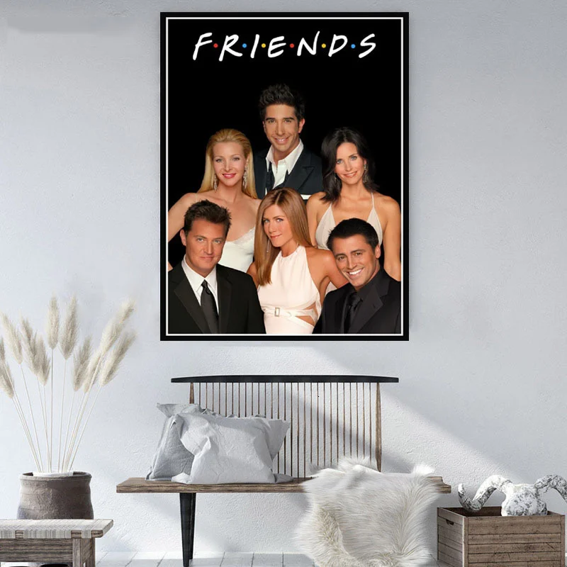 Друзья бар Цитата ТВ шоу персонажи постеры и принты настенное Искусство Холст