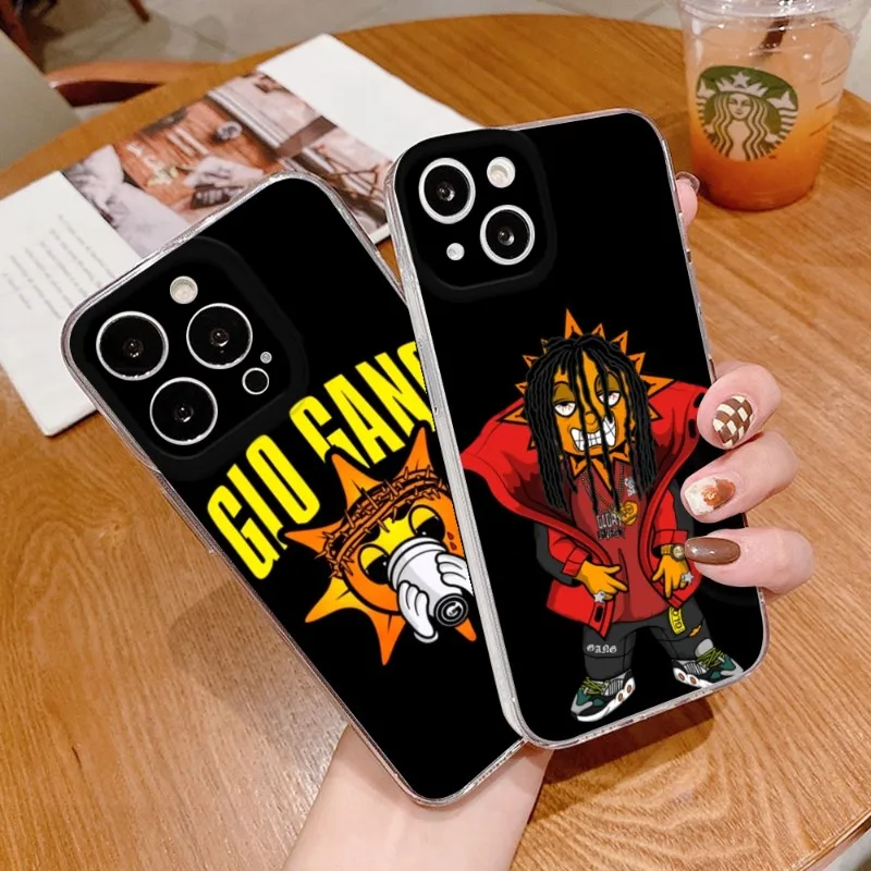 

Gang And Chief Keef Phone Case FOR IPhone 14 13 12 11 Pro Plus X 13 Pro MAX XR XS MINI Transparent Covers