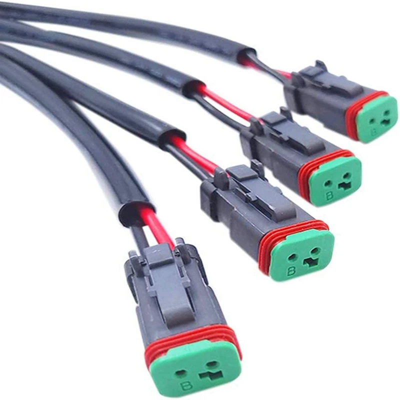 2 вывода в 1 Deutsch двойные выходы DT DTM гнездовой разъем адаптеры для светодиодных