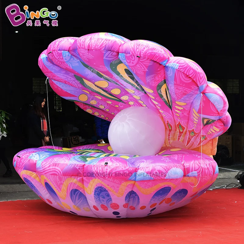 Exquisito globo inflable de concha de mar de 3 metros para verano, almejas del océano, decoración de eventos publicitarios, juguetes-BG-A0954-9