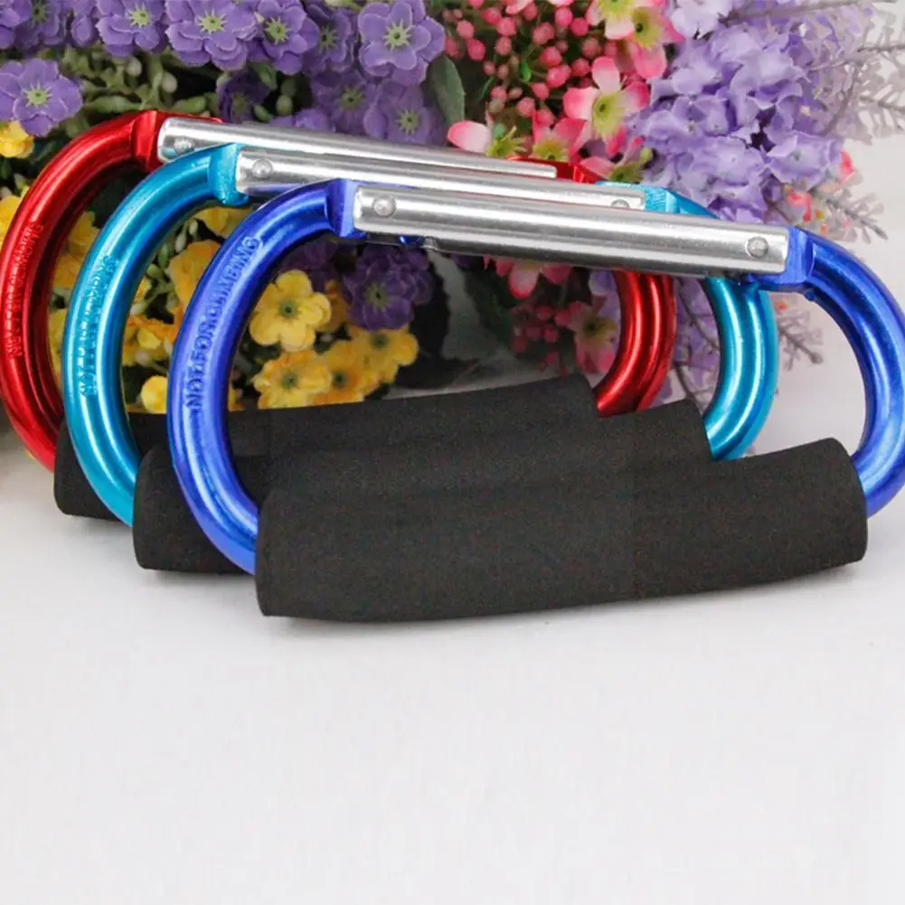 

1pc Aluminum Alloy Carabiner Quick-release Soft Handle Carabiner Aluminum Hook Camping Clip Outdoor Buckle Keychain Bucket J1n5