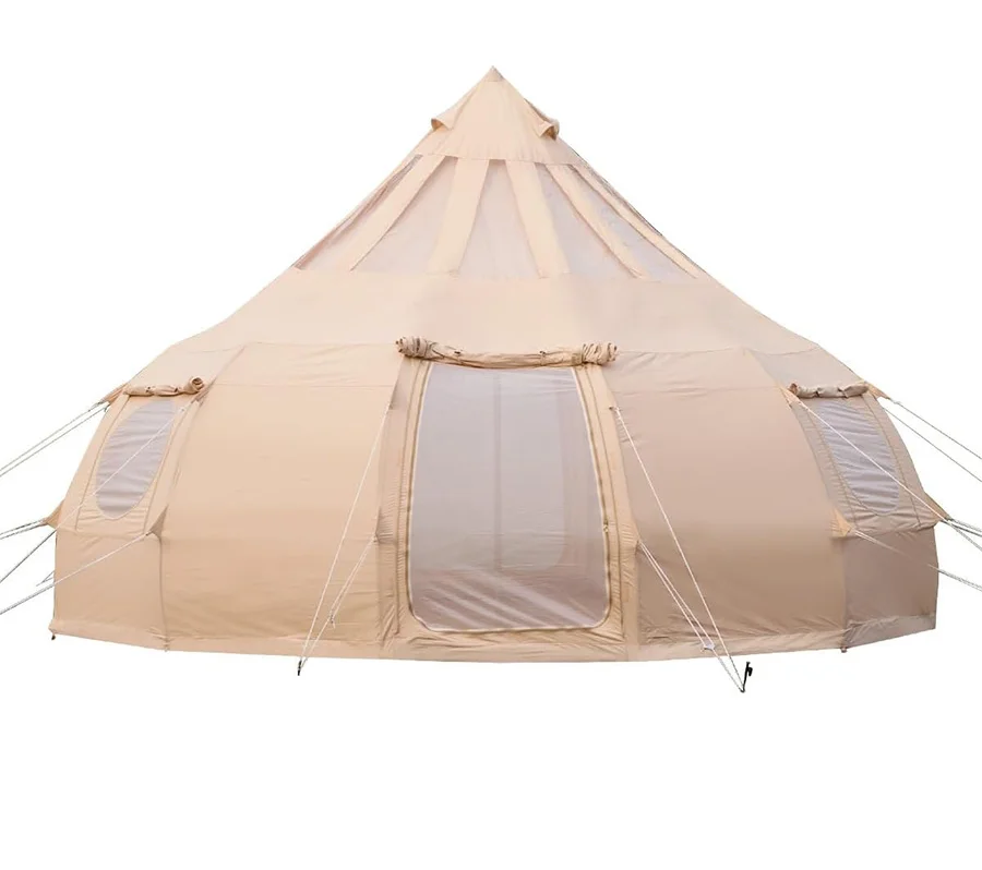 Всесезонная семейная палатка с рисунком лотоса