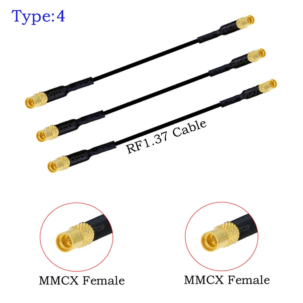 

MMCX 50 Ом RF Перемычка с косичкой RFΦ1.37 Кабель MMCX к MMCX «папа-мама» Обжимной RF1.37 Коаксиальный кабель Удлинитель MMCX-MMCX