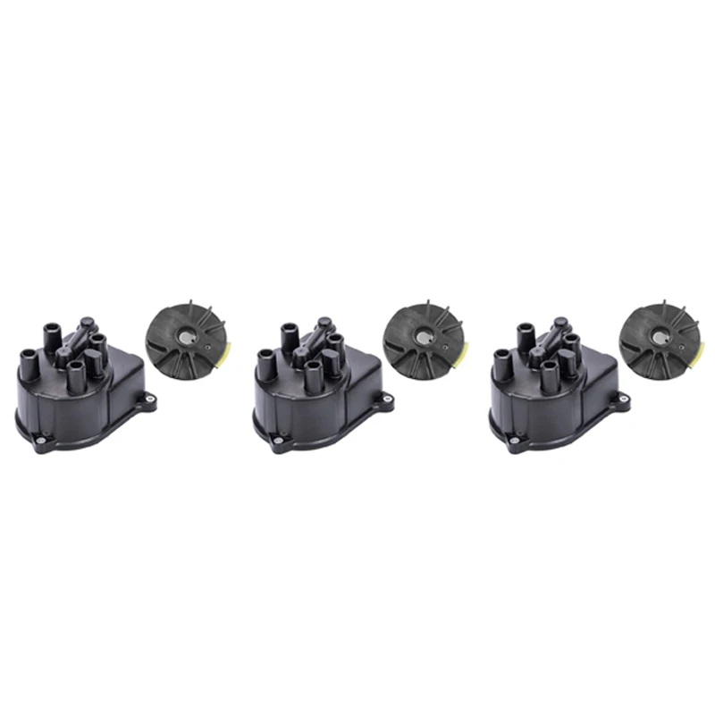 

3X Ignition Distributor Cap, Rotor, And Gasket Kits 30102-P54-006 30102-PT2-006 For Civic CR-V Accord 1995-2002