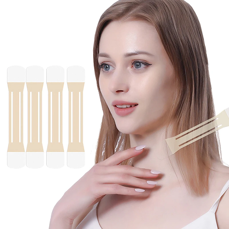 

4Pcs Invisible Neck Lifter Bandage With 20 Lift Patch Neck Wrinkle Removal Sticker Face Lift Tape Neck Pad Anti Wrinkle Remover