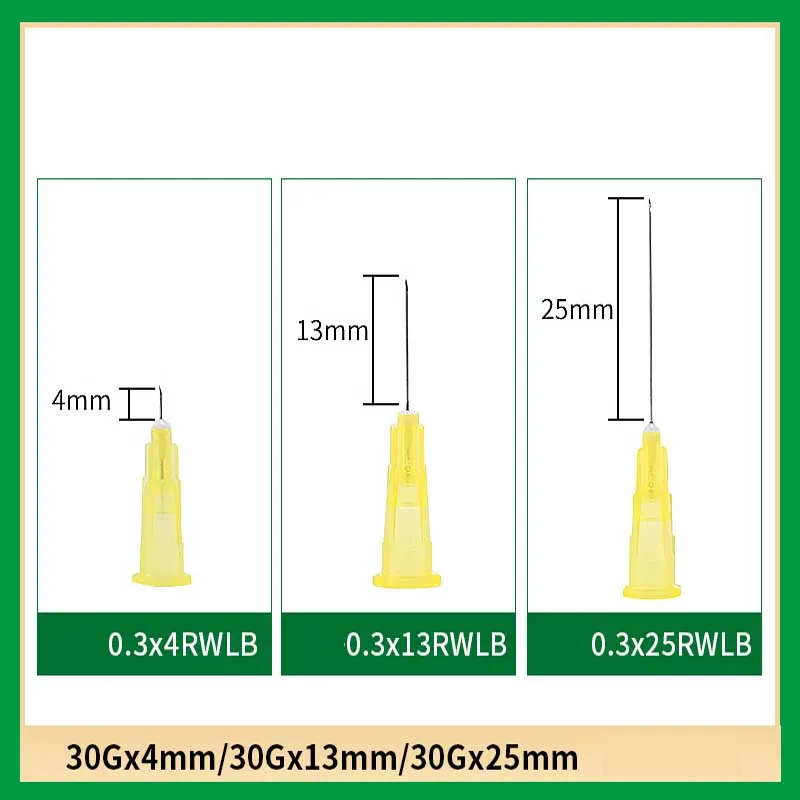 

Medical Painless Small Needle 30G Ultra-fine Disposable Syringe Needle 30g * 4mm 30g * 25mm Beauty Sterile Needle Surgical Tool