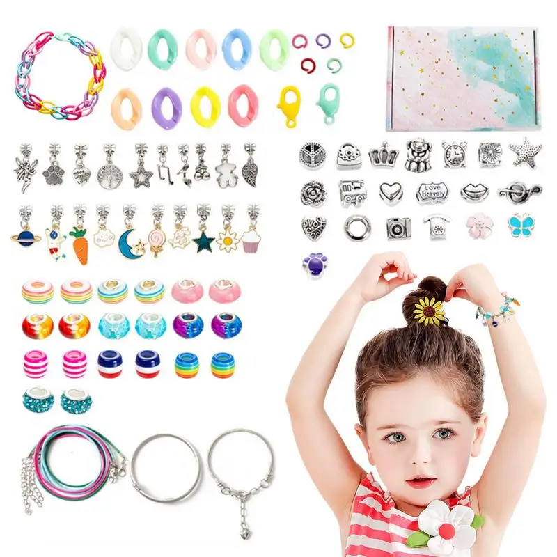 

Детское ожерелье «сделай сам» 112 шт. комплект для самостоятельного изготовления ожерелья браслета для девочек ювелирные изделия «сделай сам» игрушка для брелока кольца серьги