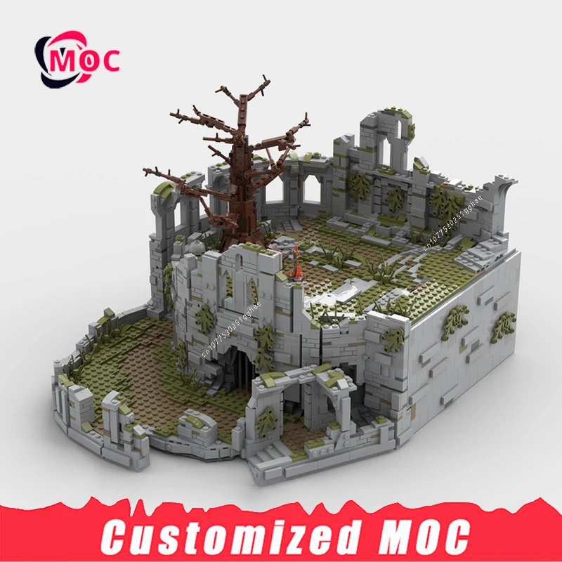 7442 шт. знаменитая игровая сцена The Dark Souls Series MOC Mocular Firelink Shrine Bonfire DIY креативные идеи