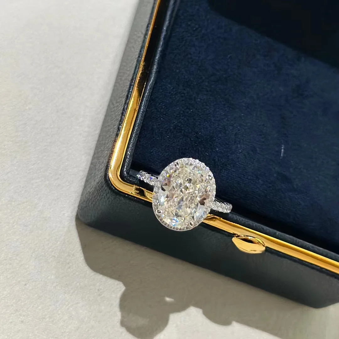 

Новинка 2023, трендовые классические высококачественные роскошные ювелирные кольца известного бренда для женщин, кольца из чистого серебра 925 пробы с искусственным кристаллом