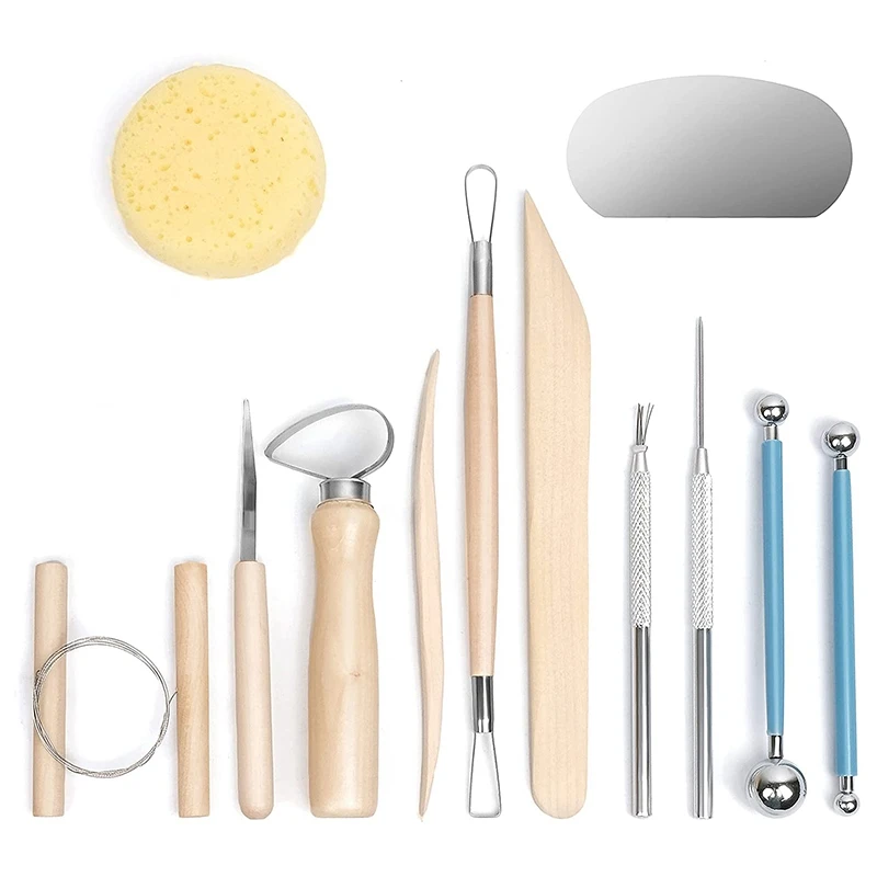 

Professional Clay Tools,12PCS Pottery Clay Sculpting Tool Set