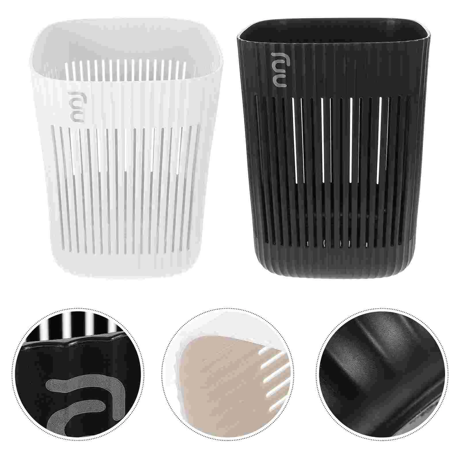 

Trash Can Garbage Container Waste Bin Office Kitchen Cans Bucket Wastebasket Small Storage Basketbins Recycling Bedroom Desktop