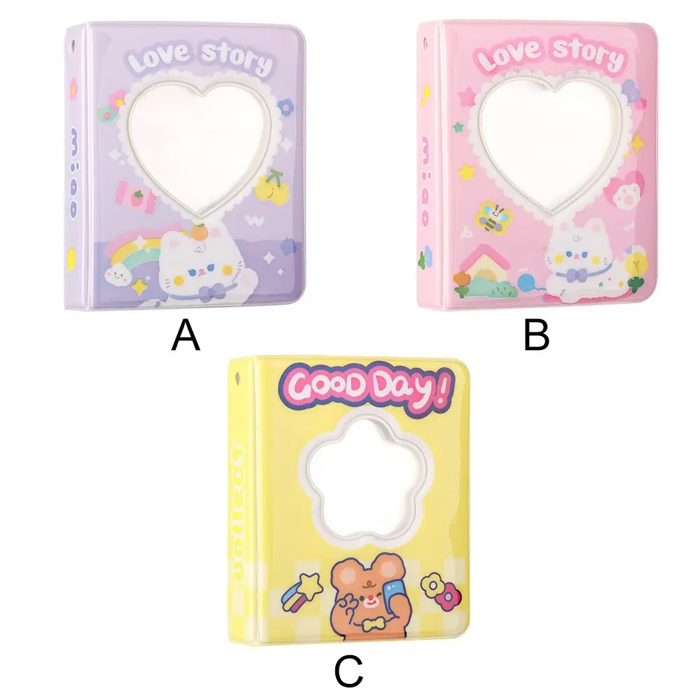 40 карманов в форме сердца 3-дюймовый фотоальбом мини-держатель для фотографий