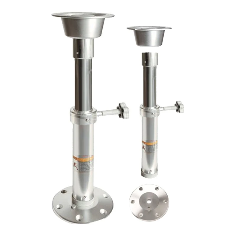 Aluminum Adjustable Table Pedestal With Removable Base 555-705mm Marine Boat RV