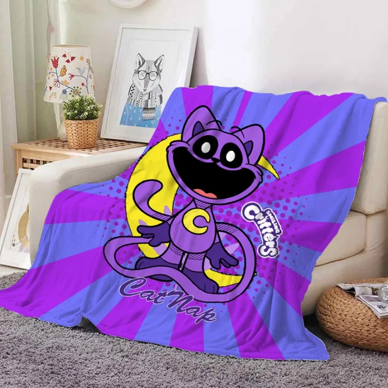 Новые фланелевые одеяла с улыбающимися критурами мягкое одеяло в стиле аниме