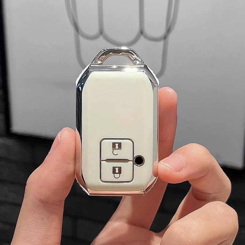 

Автомобильный чехол-брелок для Suzuki Wagon R Ignis Swift Sport ERTIGA XL7 точный Двухкнопочный автомобильный пульт дистанционного управления из ТПУ