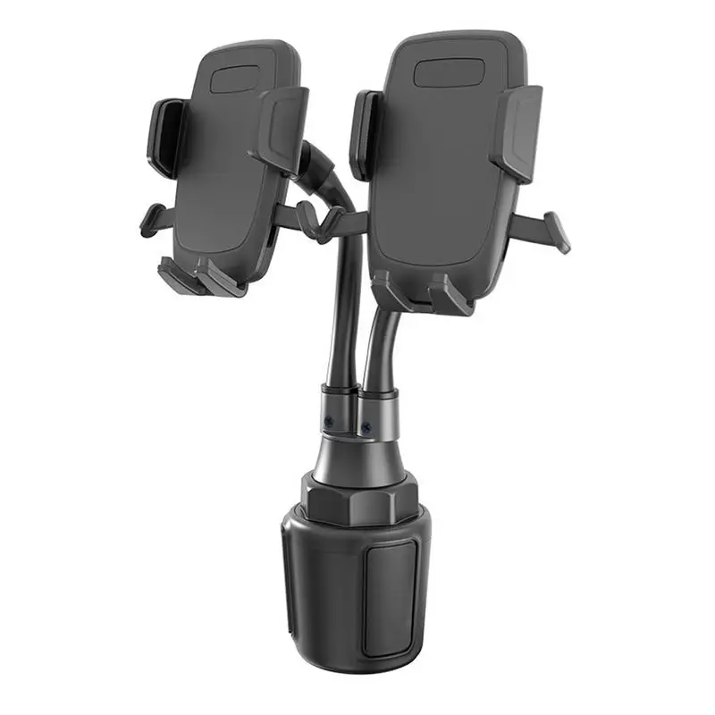 

Universal 360 Degrees Adjustable Car Cup Holder Mount Mobile Phone Stand Cradle For IPhones Sam Sung Double Car Phone Holder