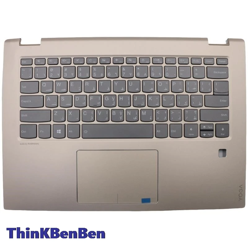 ARA арабская клавиатура золотой верхний корпус подставка для рук Lenovo Yoga 520 14IKB Flex 5