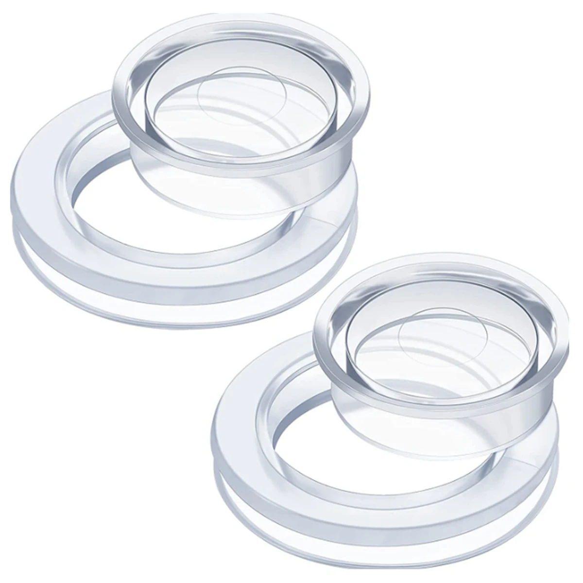 

2Set Umbrella Hole Rings Umbrella Hole Ring with Cap Sleeve Umbrella Plug Cap Sleeve Outdoor Table Hole Cover Dust Plug
