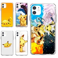 pikachu cartoon animal monster soft shell covers for iphone 10 11 12 13 mini pro 4s 5s se 5c 6 6s 7 8 x xr xs plus max 2020