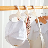 2022 new arch shaped wardrobe bag bow hook storage rack plastic hanger tie silk scarf