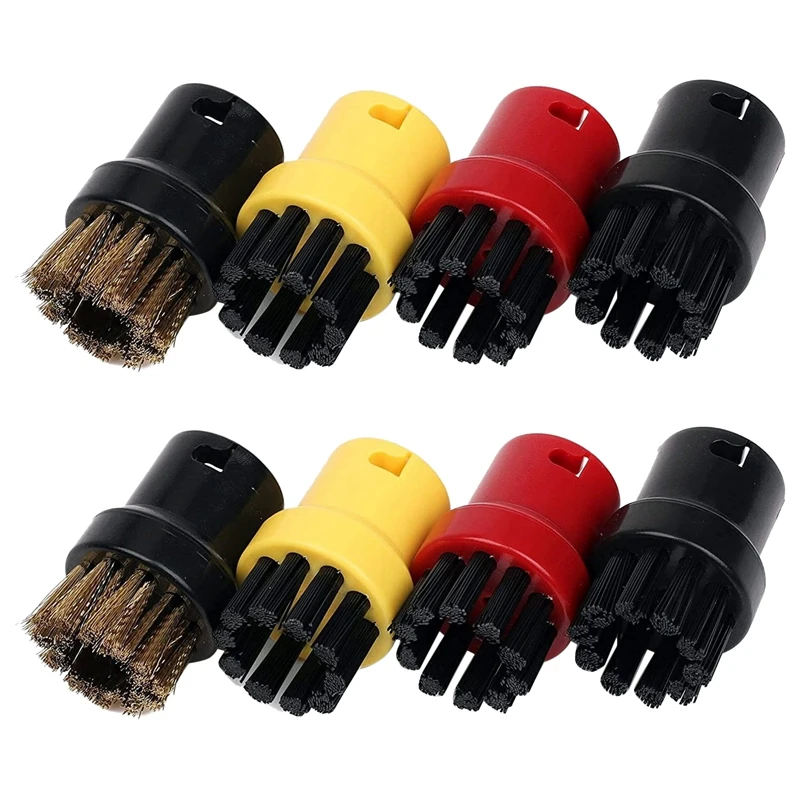 

8Pcs Nylon + Brass Wire Brush, Steam Cleaning Nozzles For Karcher SC1 SC2 SC3 SC4 SC5 SC7 CTK1 Steam Cleaner