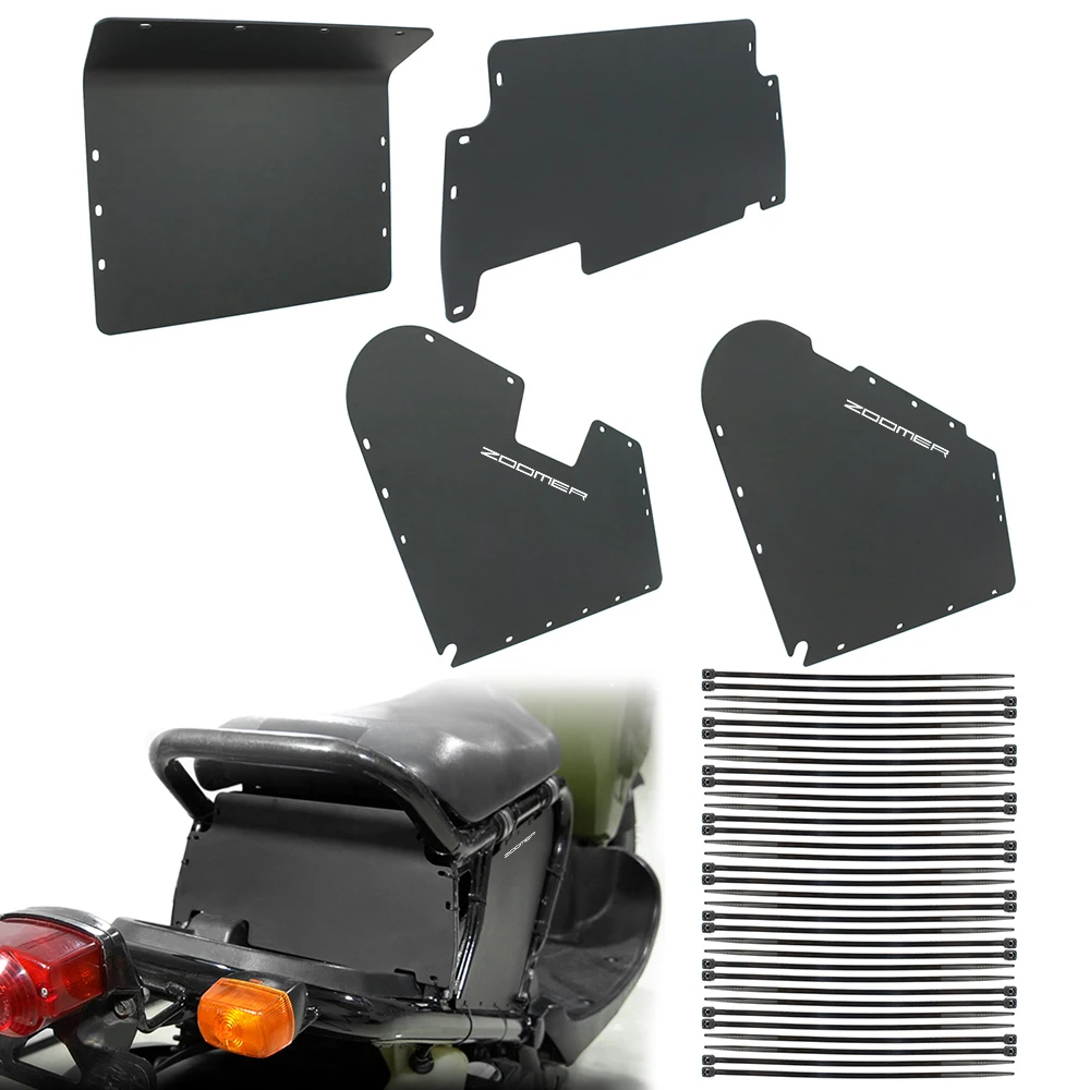 Подходит для Honda Ruckus / Zoomer NPS50 2003 2004 2005 2006 2007 2008 2009 2010-2024 черный корпус хранения под