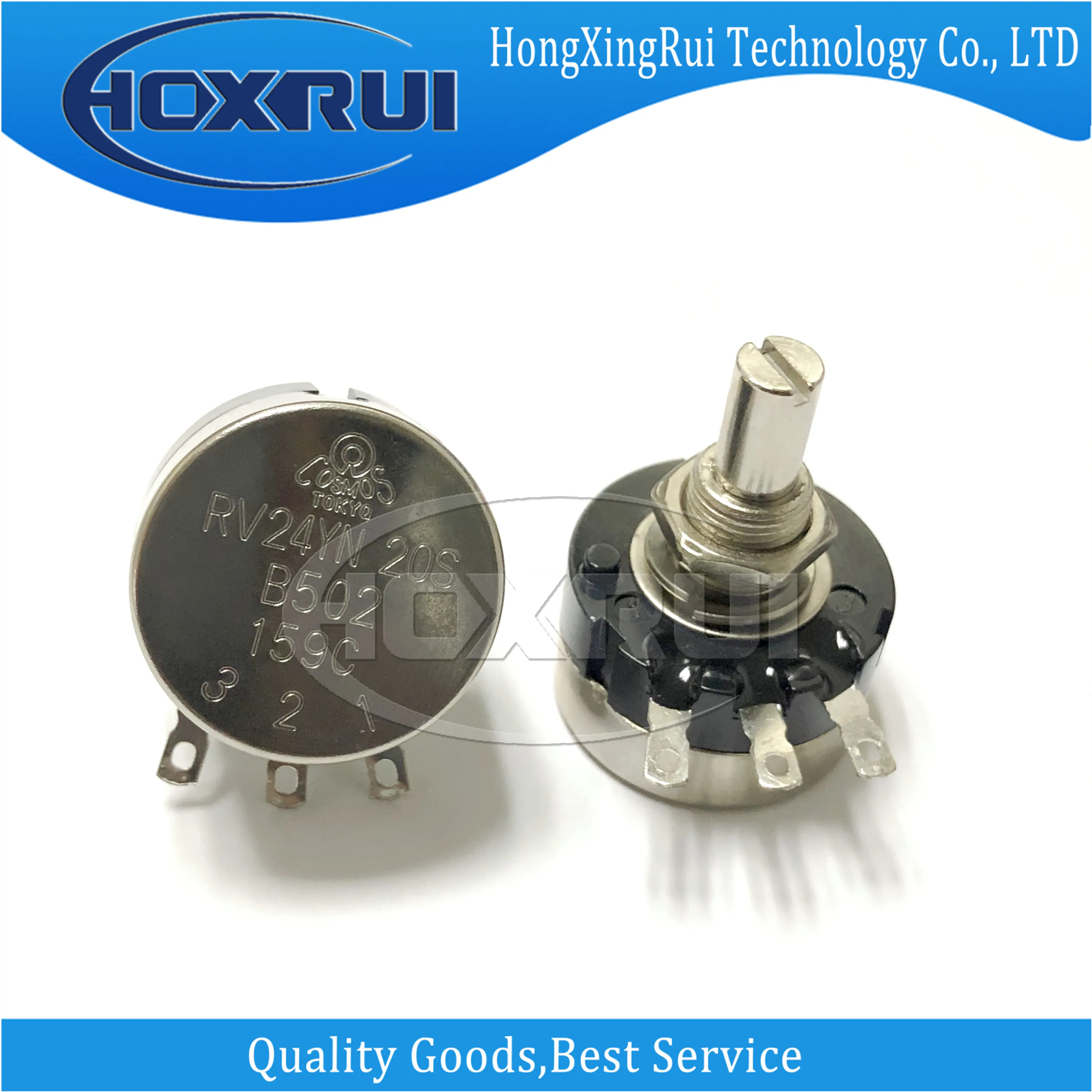 RV24YN20SB502 DIP RV24YN 20S B502 Регулируемый однооборотный потенциометр из углеродной пленки 5K Точность сопротивления