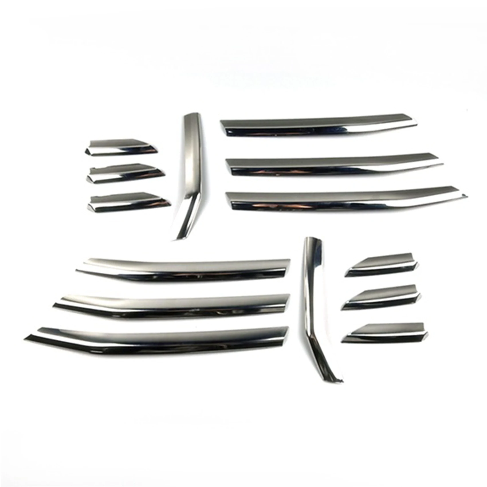 

Stainless Steel Front Fog Lamp Grille Decoration Cover Trim Grill Grid Decal Strips for-Audi A3 Hatchback 2017-2020