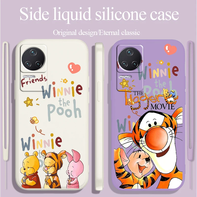 

Tigger and Winnie the Pooh For Xiaomi Redmi K50 K40 Gaming K30 K30S 10 10C 10X 9A 9 9T 9C 9AT 8 8A 5G Liquid Rope Cover