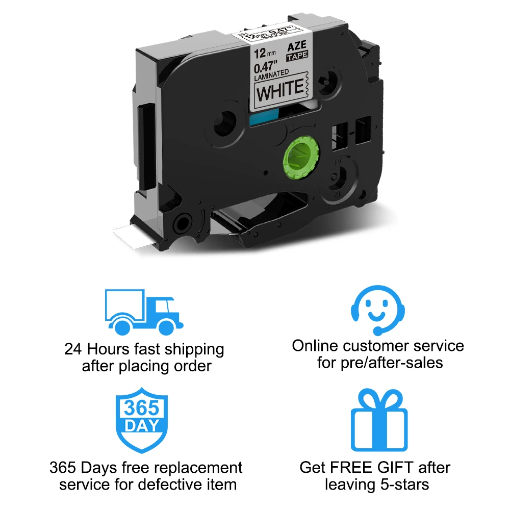 231 10 шт. 12 мм ламинированная лента для этикеток совместимая с Brother 334 335 131 631 P-Touch