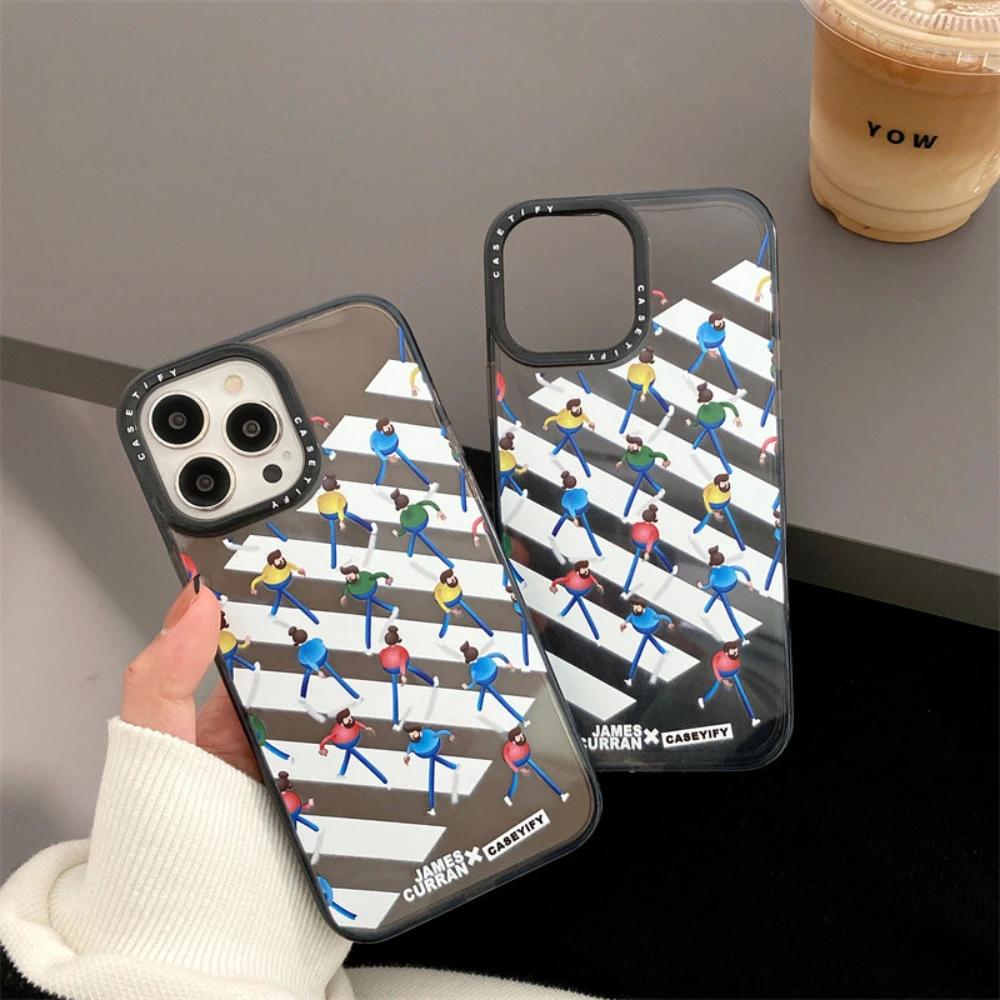 

Creative Cartoon Character Graffiti Shockproof Phone Case For iPhone 13 12 11 Pro Max X XR XS Max