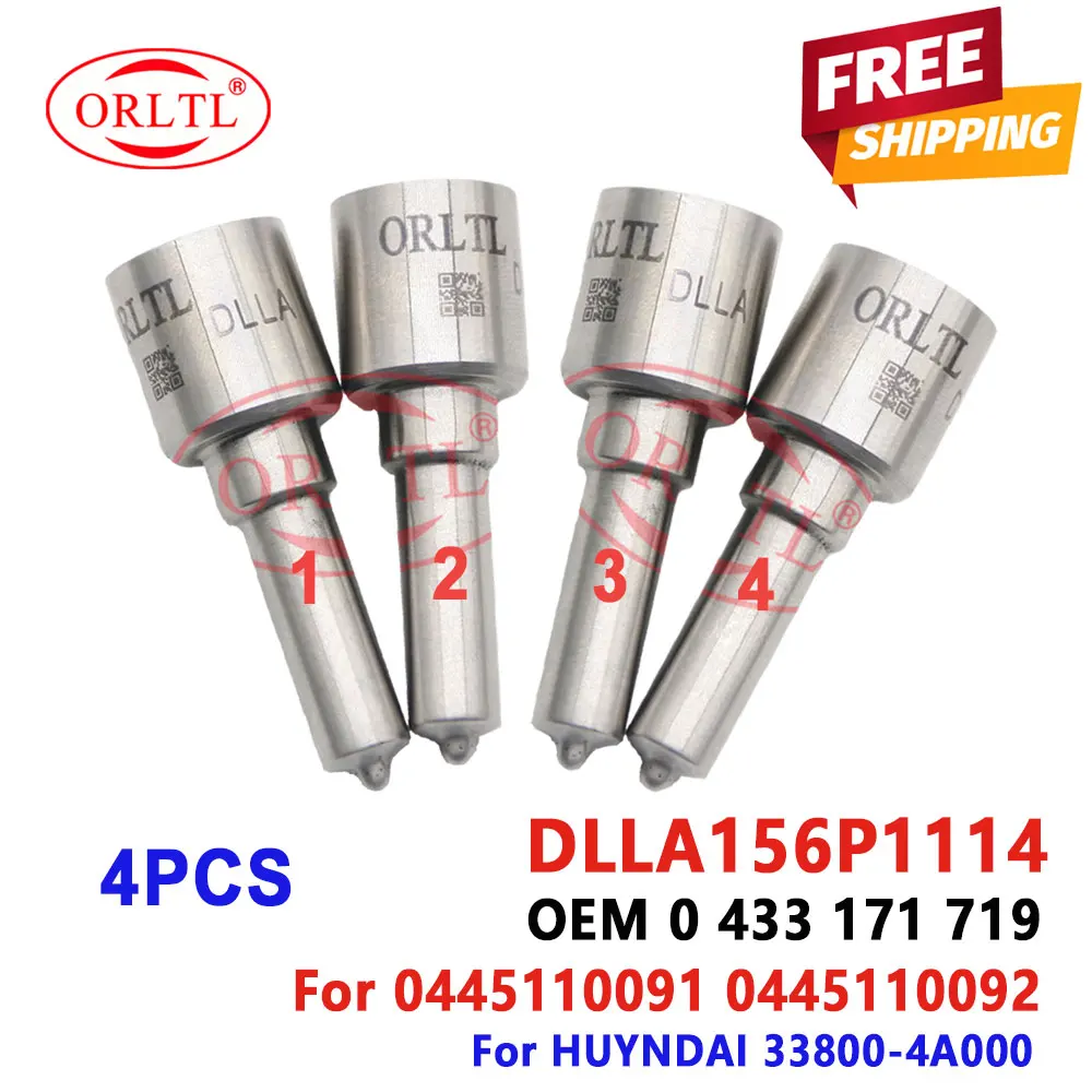 4 шт. сопло ORLTL DLLA156P1114 топливо 0 433 171 719 дизельный инжектор распылитель 0433171719 Для