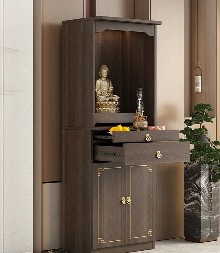SGF новый китайский вертикальный шкаф Бог богатства Гуаньинь Гуан Гонг шентай